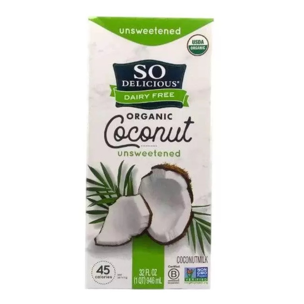 Leche De Coco Orgánica Sin Azúcar, So Delicious / 946mL