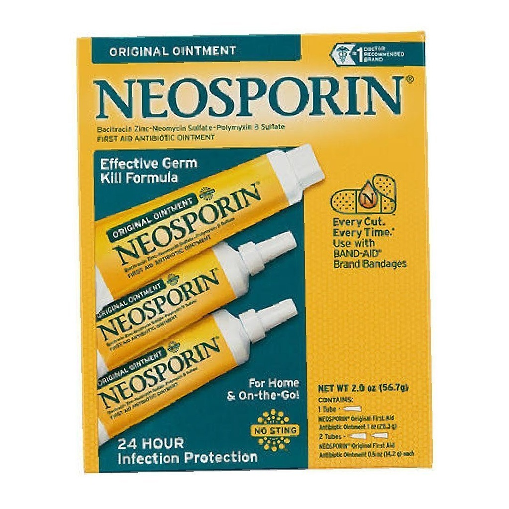 Neosporin Antibiótico Tópico De Doble Acción Máxima Potencia 1 Pack de 28.3g / 2 Pack de 14.2g