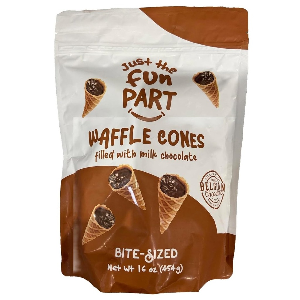 Mini Cono De Waffle Rellenos De Chocolate, Just The Fun Part / 454g