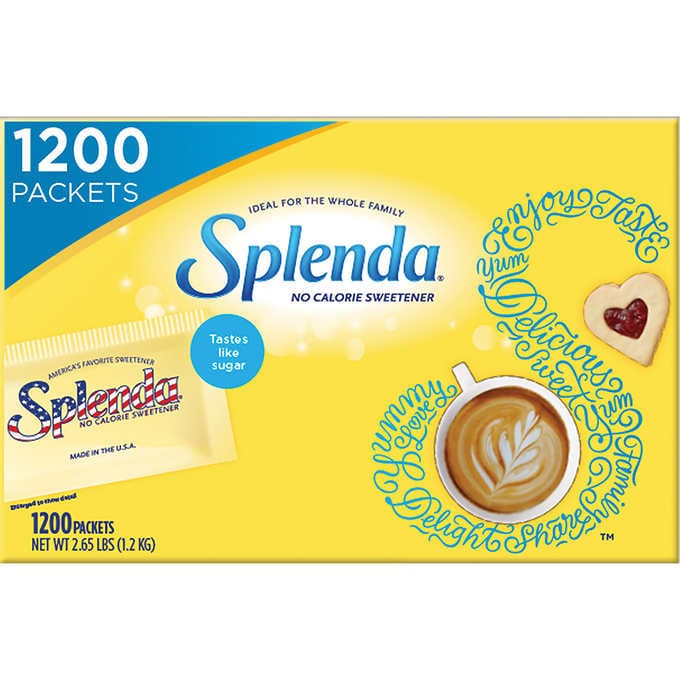Edulcorante Splenda, 1200 Sobres / 1.2 Kg
