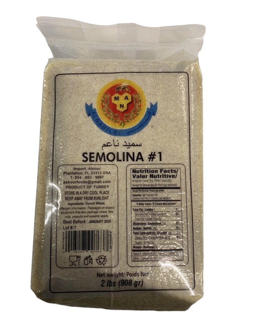 Ashour Semola Empacada Al Vacio #1 / 908g