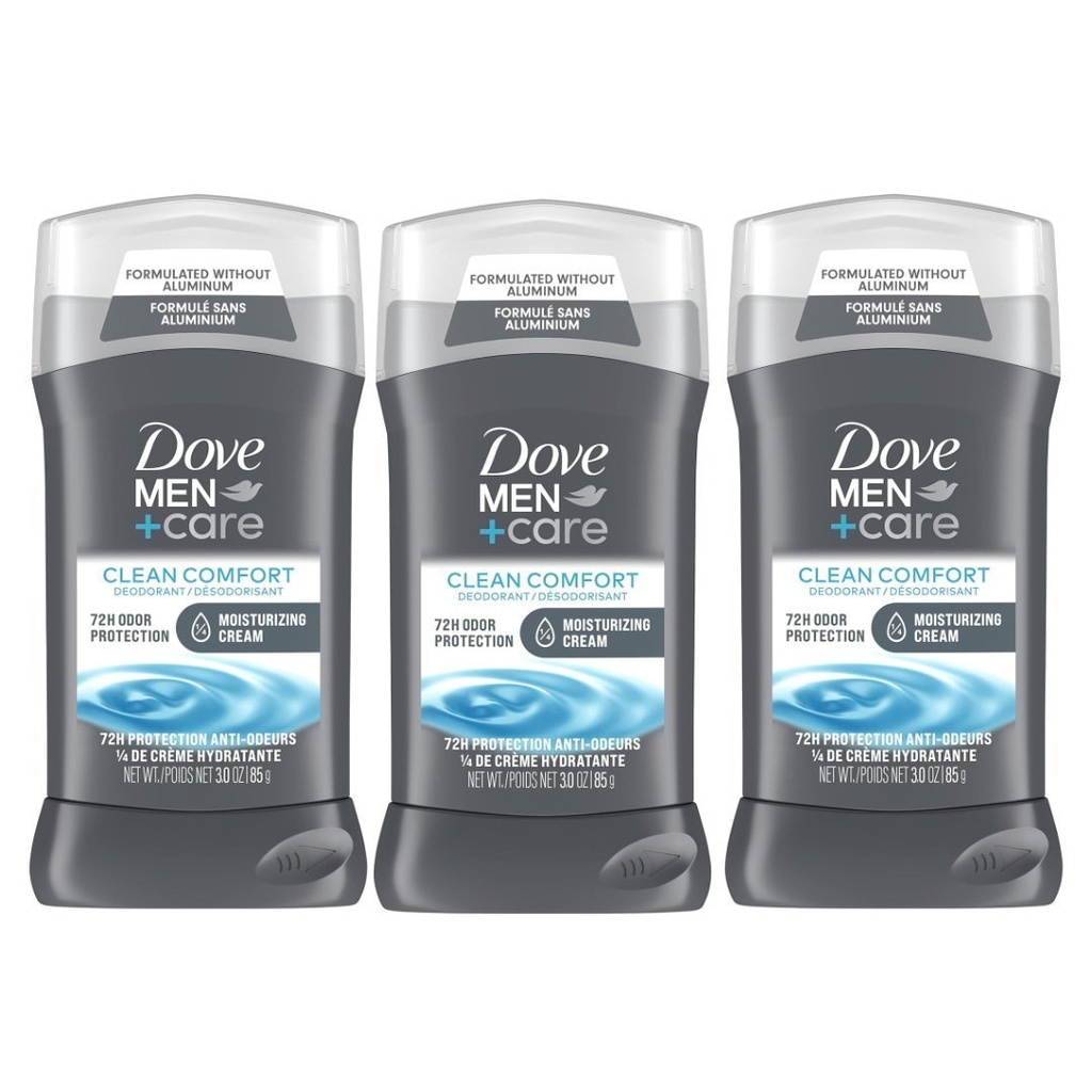 Desodorante De Caballero Dove Men+Care - 72H / Clean Comfort / 3 Pack / 85g