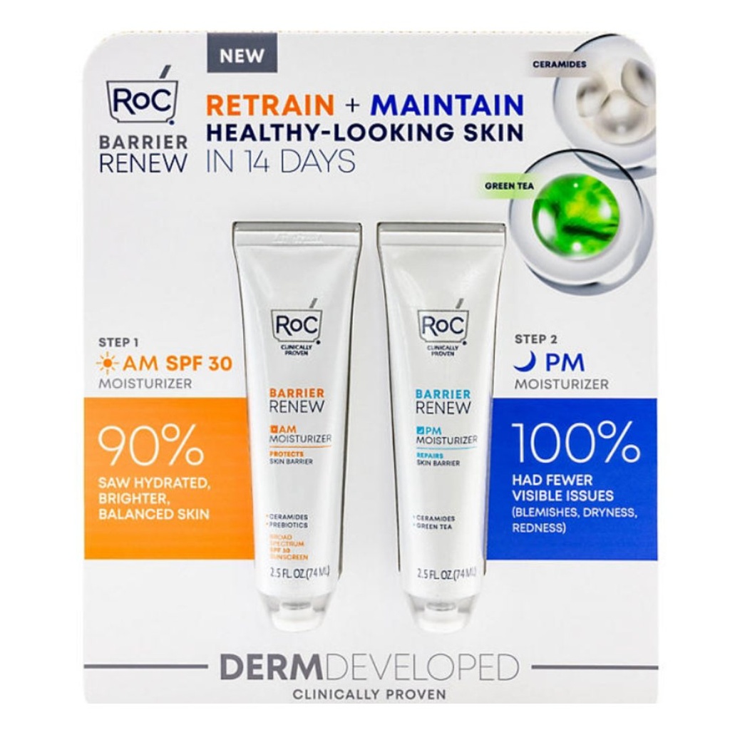 Crema Humectante RoC Barrier Renew AM + PM / 74mL