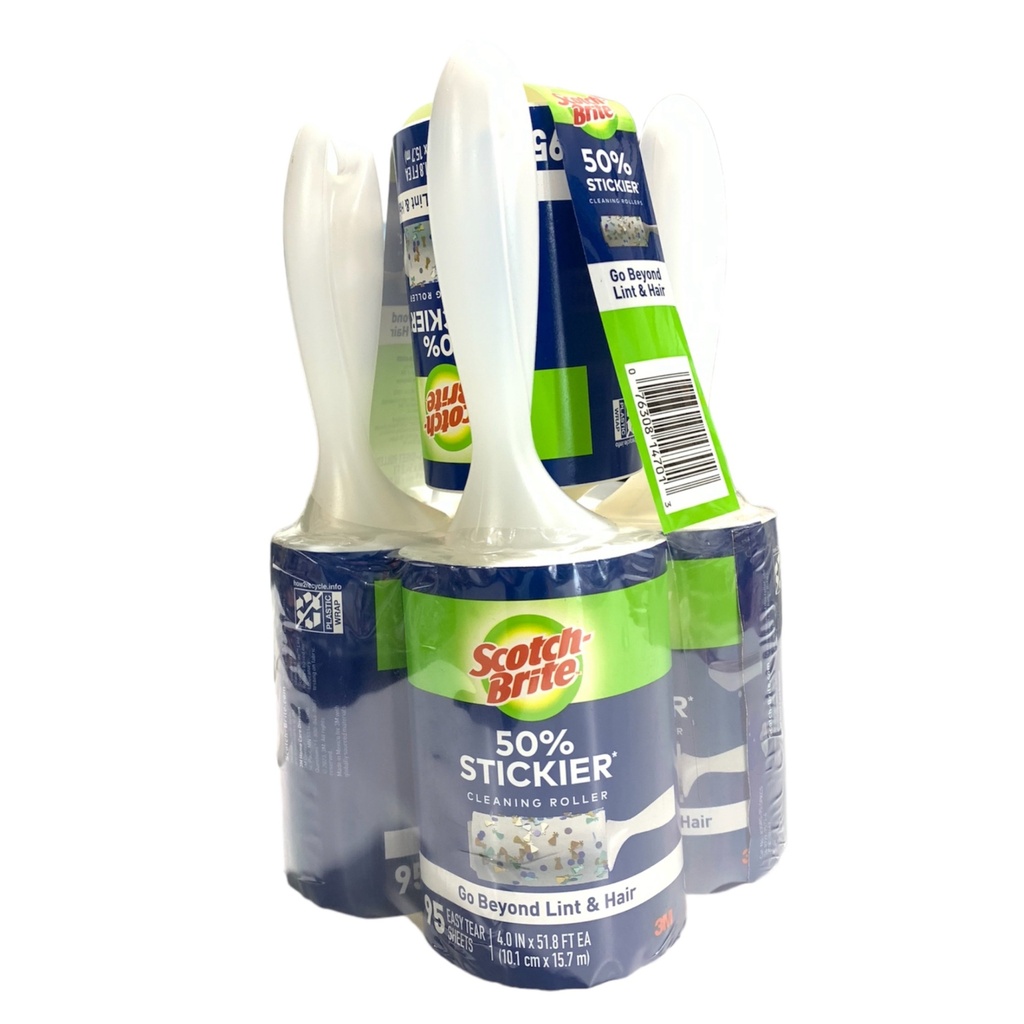 Rodillo Limpiador De Pelusas - Scotch Brite / 95 Hojas / 5 Pack