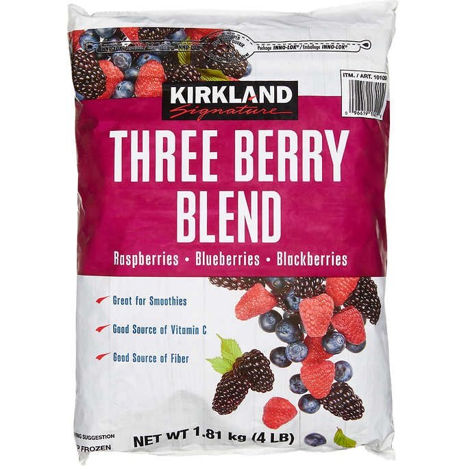 Mezcla De Frutos Rojos Congelados Frambuesas, Arándanos y Moras / Kirkland Signature / 1.81 Kg
