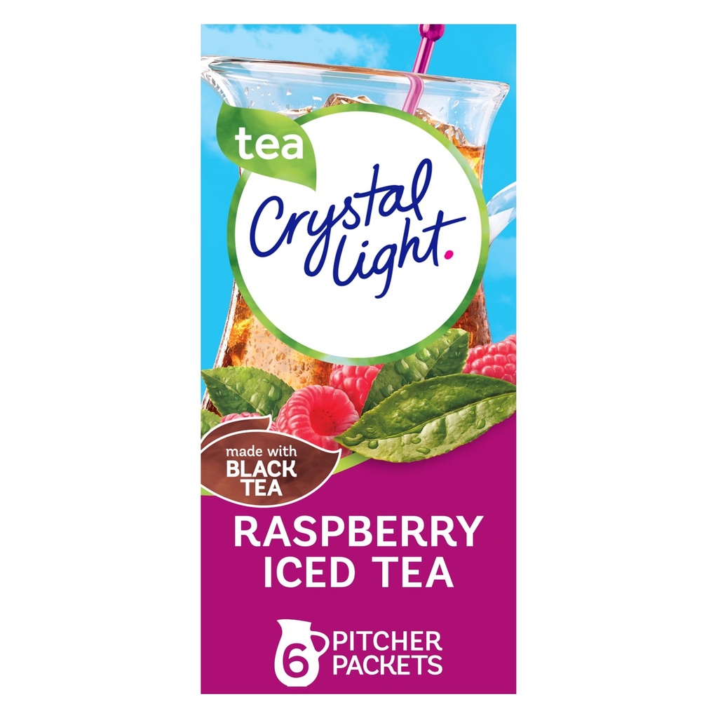 Crystal Light - Té Frio De Frambuesa  / 6 Sobres / 45g