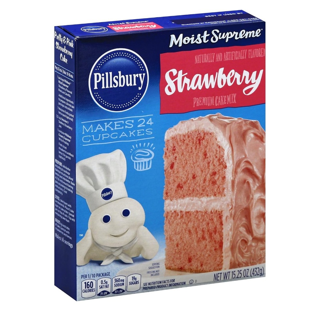 Mezcla Para Torta  - Strawberry / Pillsbury / 432g