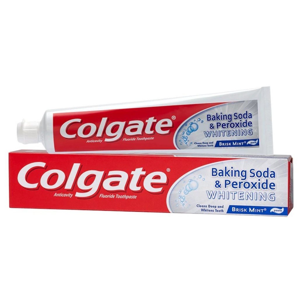 Pasta Dental Colgate Blanqueadora Con bicarbonato De Sodio y Peróxido / 113g