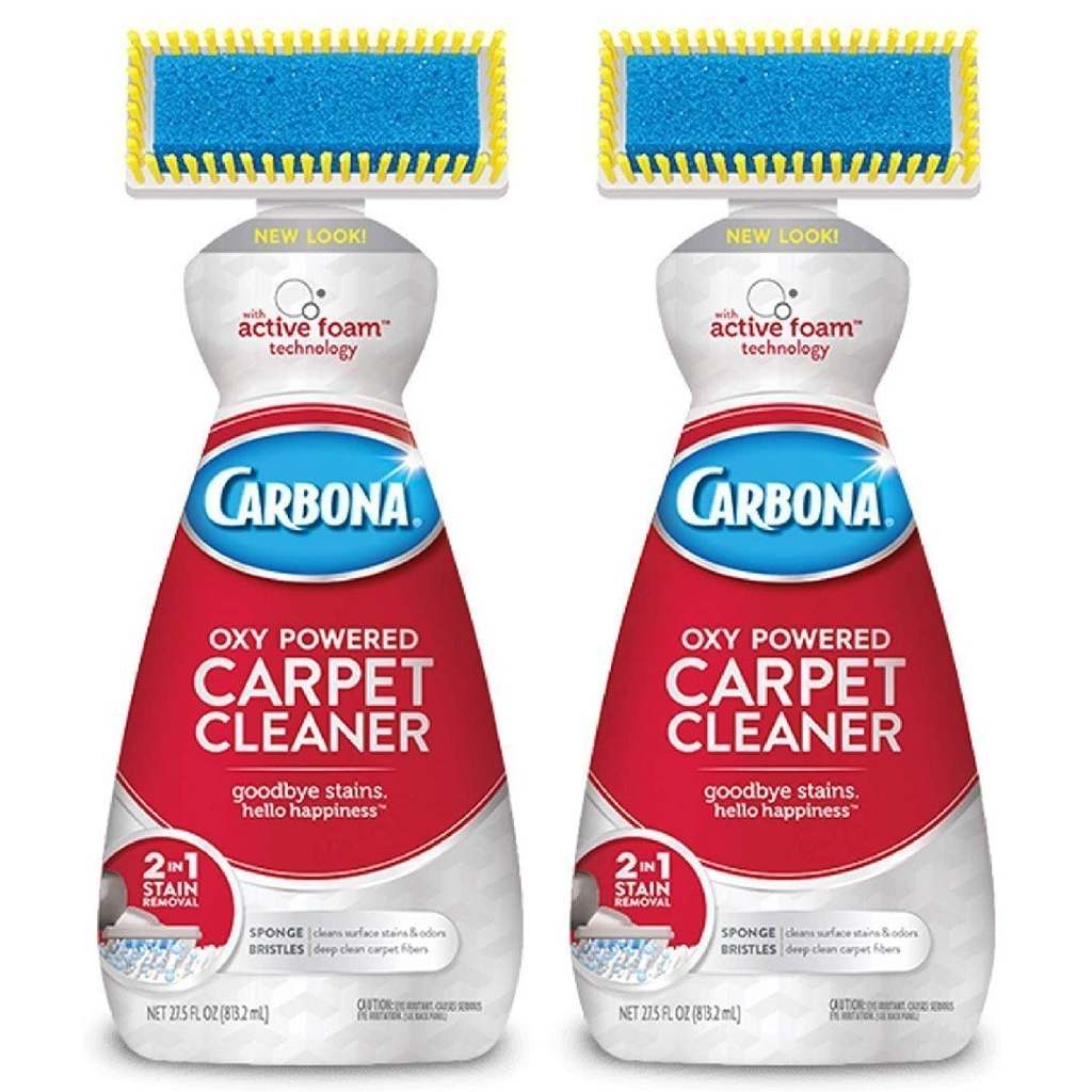 Limpiador De Alfombras Carbona Con Oxy 2 en 1 Tecnología De Espuma Activa, 2 Pack / 813.2 ml