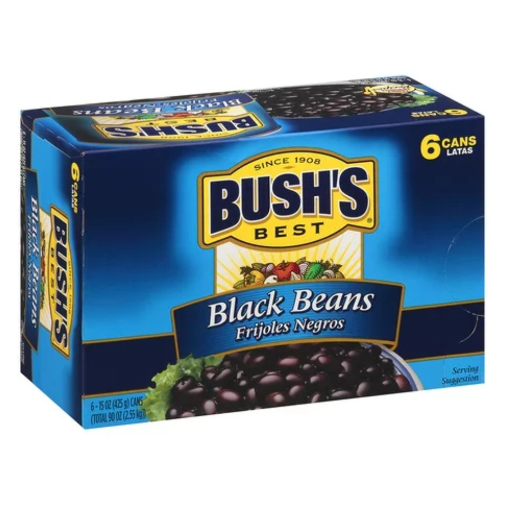 Lata De Caraotas Negras / Bush´s / 425g / 6 Pack
