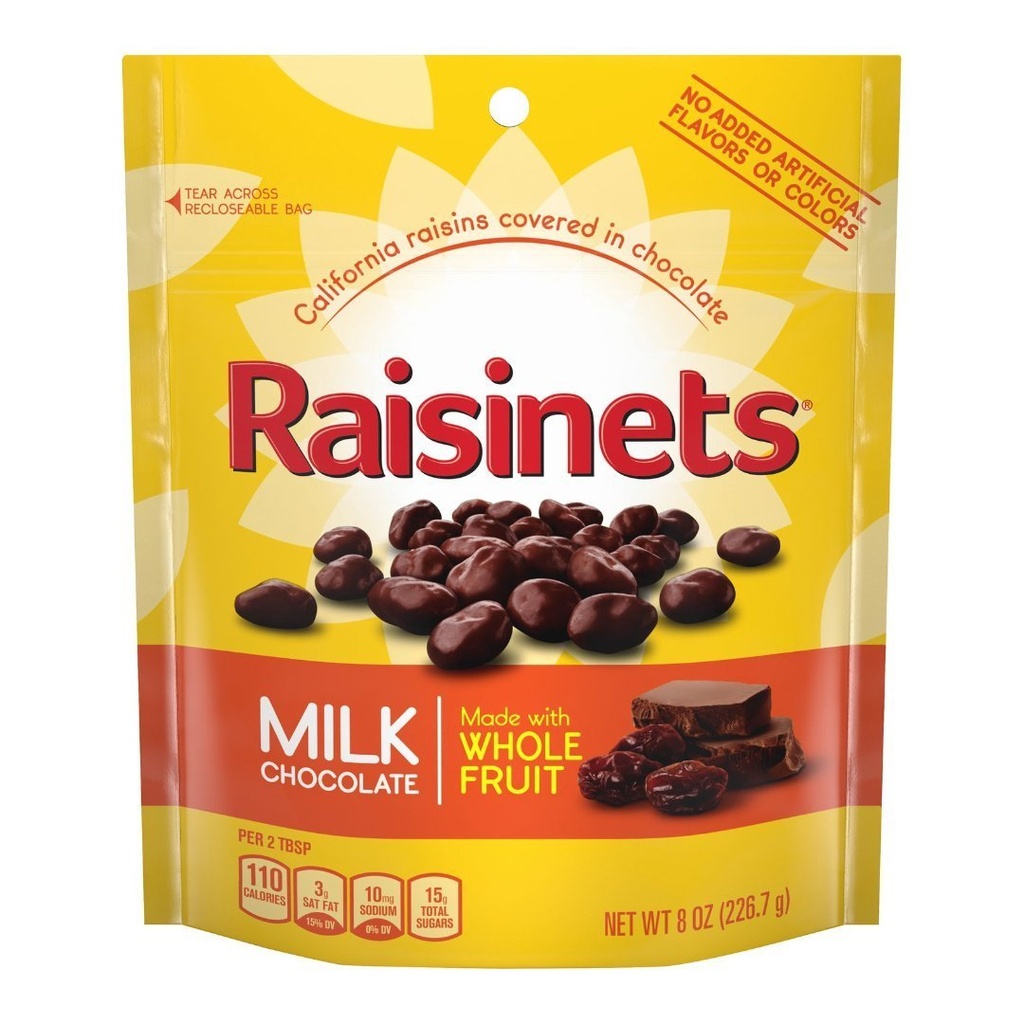 Pasas Cubiertas De Chocolate De Leche / Raisinets / 226.7g