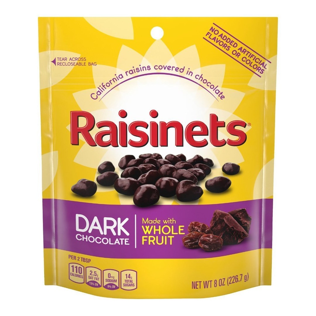 Pasas Cubiertas De Chocolate Oscuro / Raisinets / 226.7g