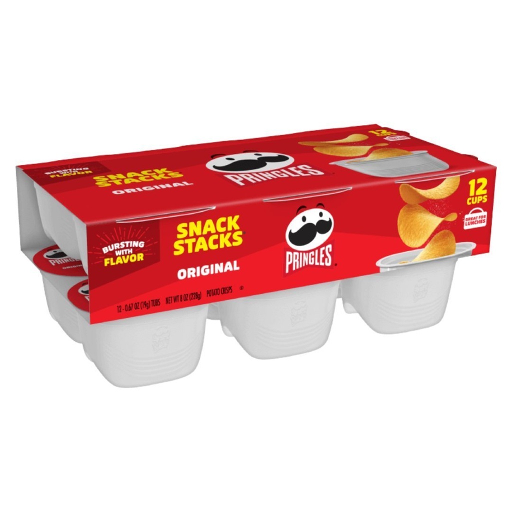 Pringles Sabor Original, Tamaño Snack / 12 Pack / 19g