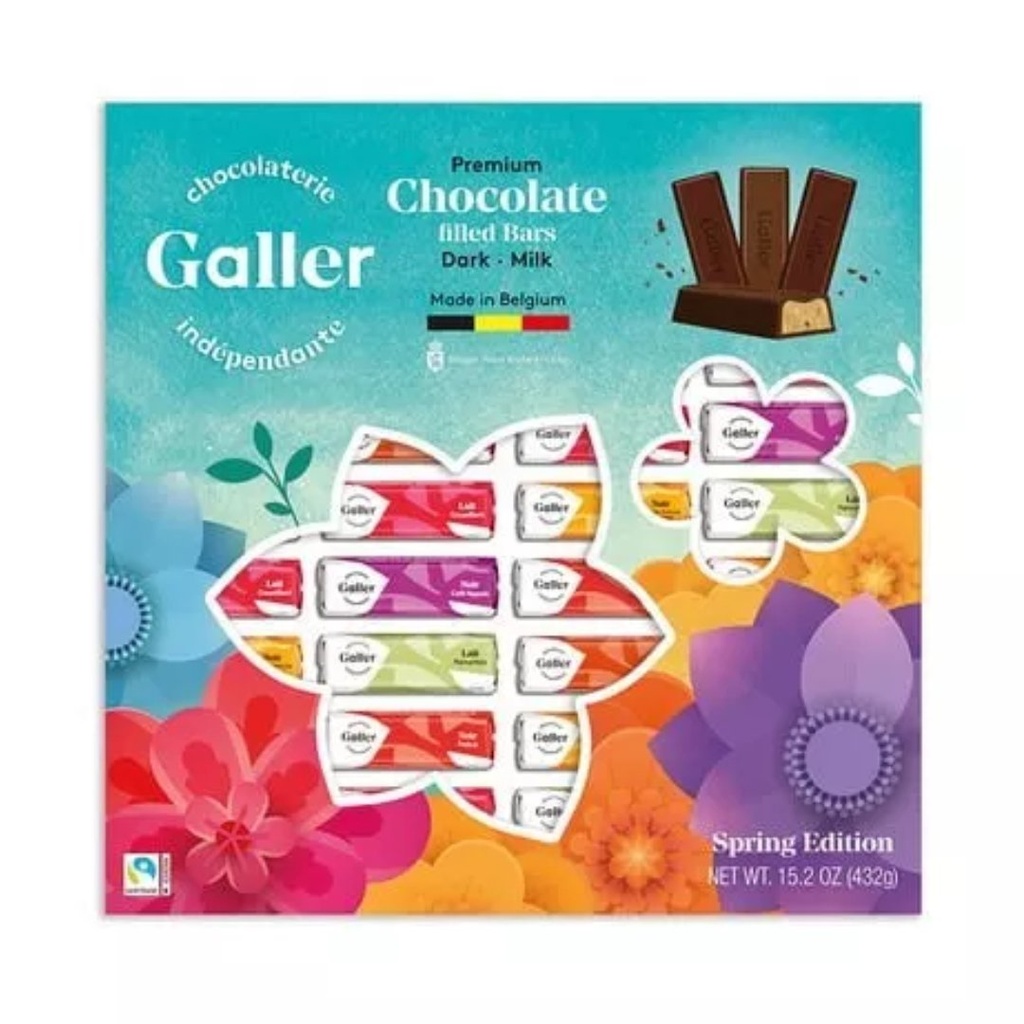 Barras De Chocolate Rellenas  / Galler / 432g
