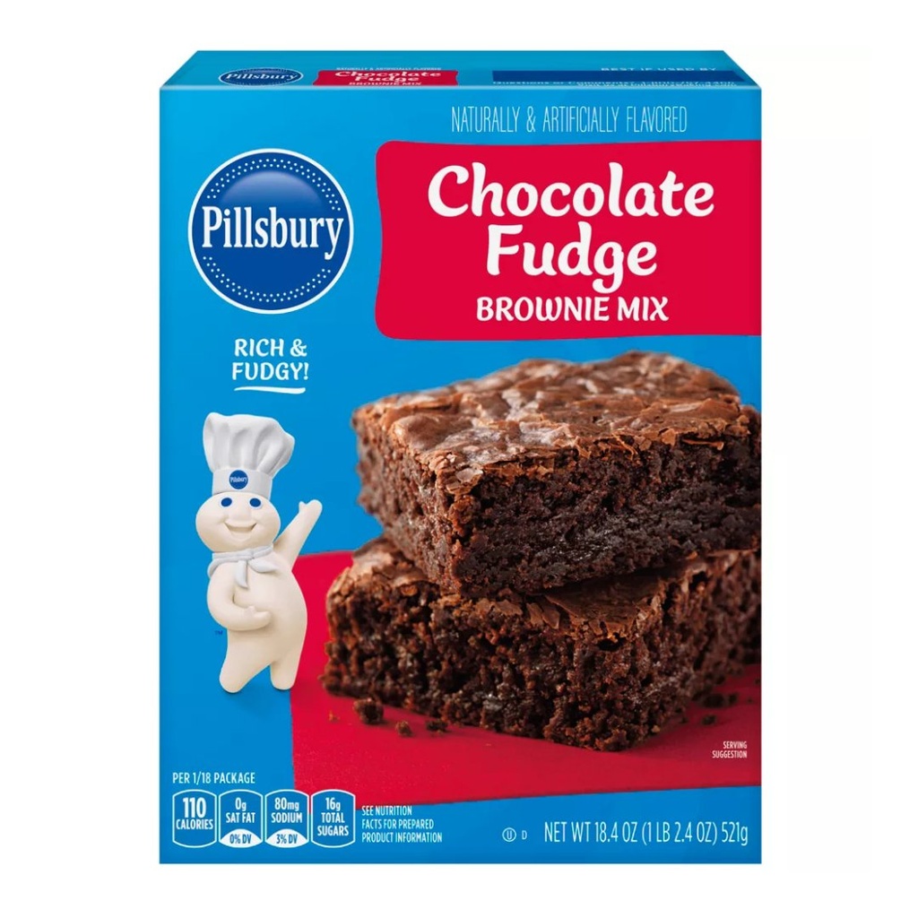 Pillsbury Mezcla De Brownie Chocolate Fudge / 521Gr.