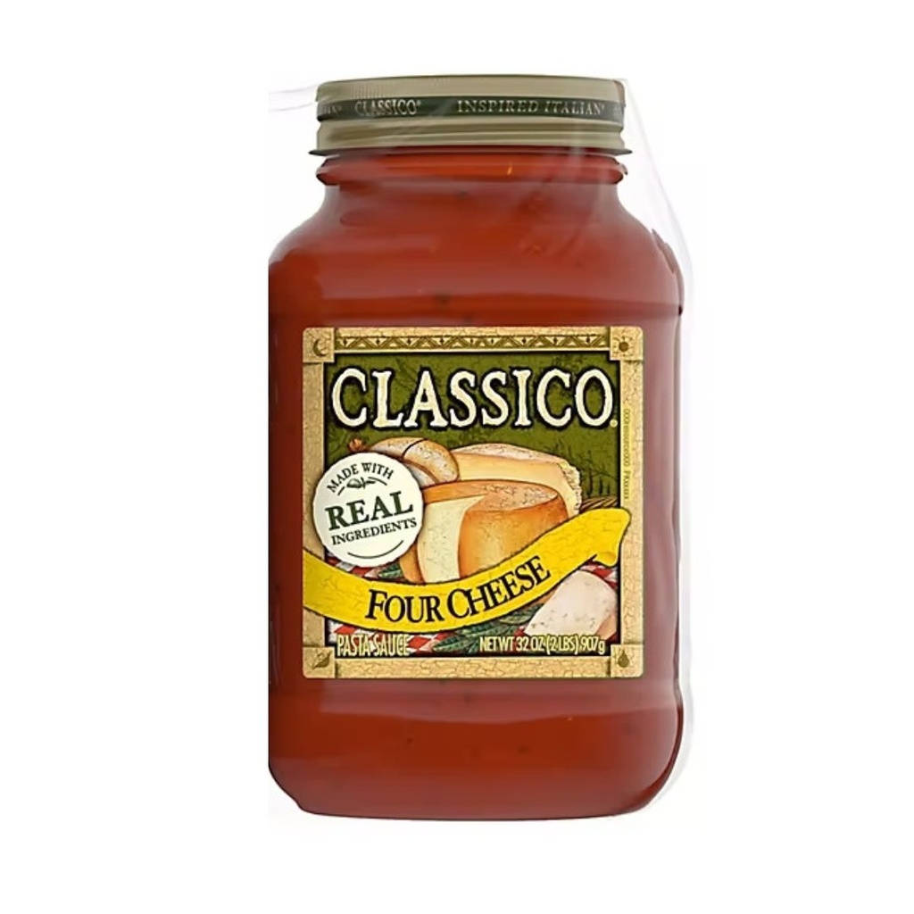 Salsa Para Pastas De Tomate Con Cuatro Quesos / Classico / 907g