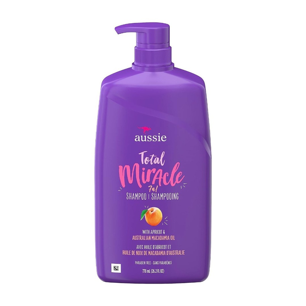Champu Milagroso 7 En 1 Con Aceite De Durazno Y Macadamia Australiana / 778ml / Aussie