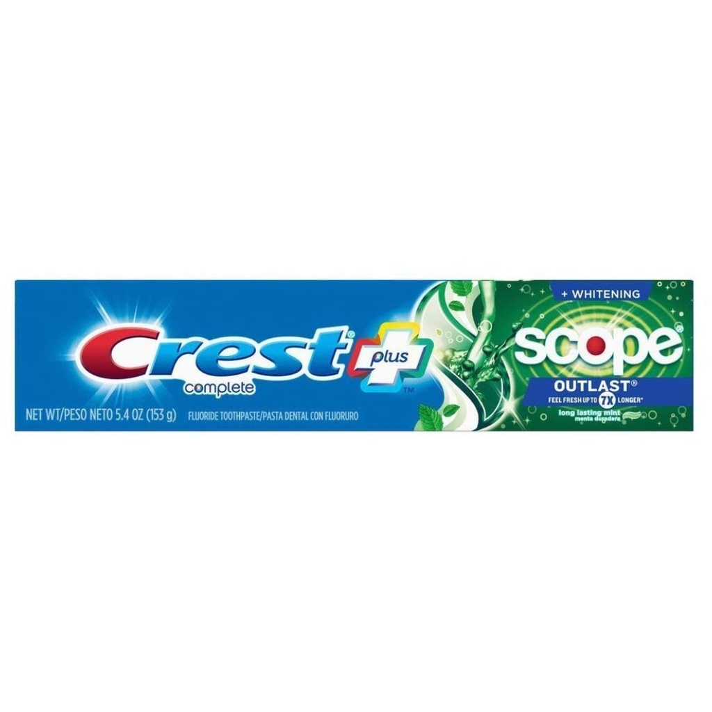 Pasta Dental Crest Plus Scope + Blanqueadora / 153g
