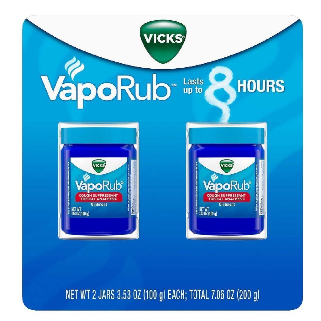 Vicks Vaporub Analgésico Tópico, 100g / 2 Pack