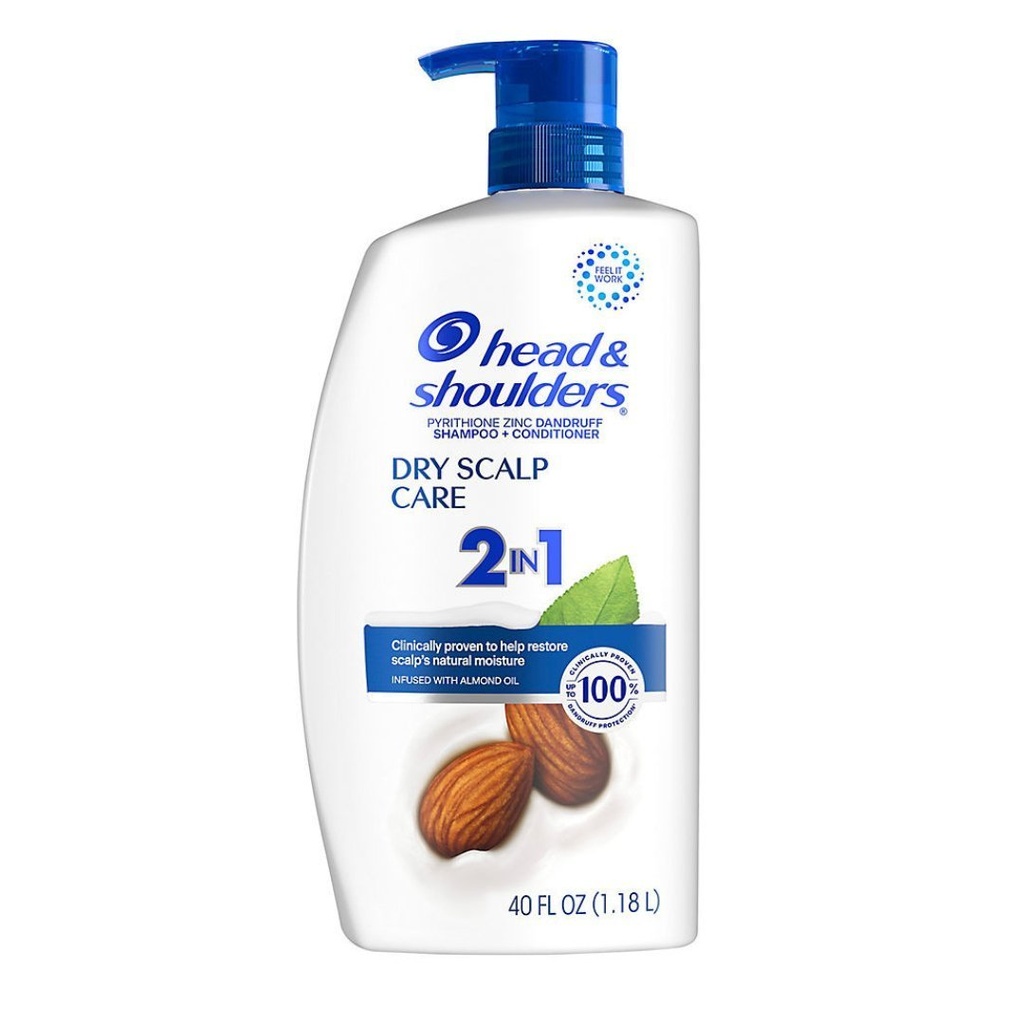 Champú 2en1 Head&amp;Shoulder Para Cuero Cabelludo Seco Con Aceite De Almendras / 1.18 L