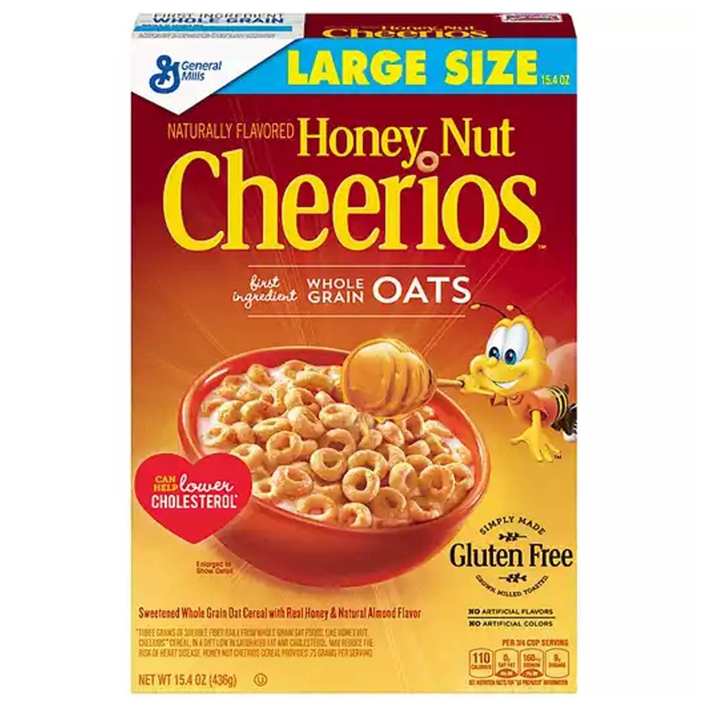 Cereal Cheerios Honey Nut Edicion Limitada Grandma / General Mills / 436g