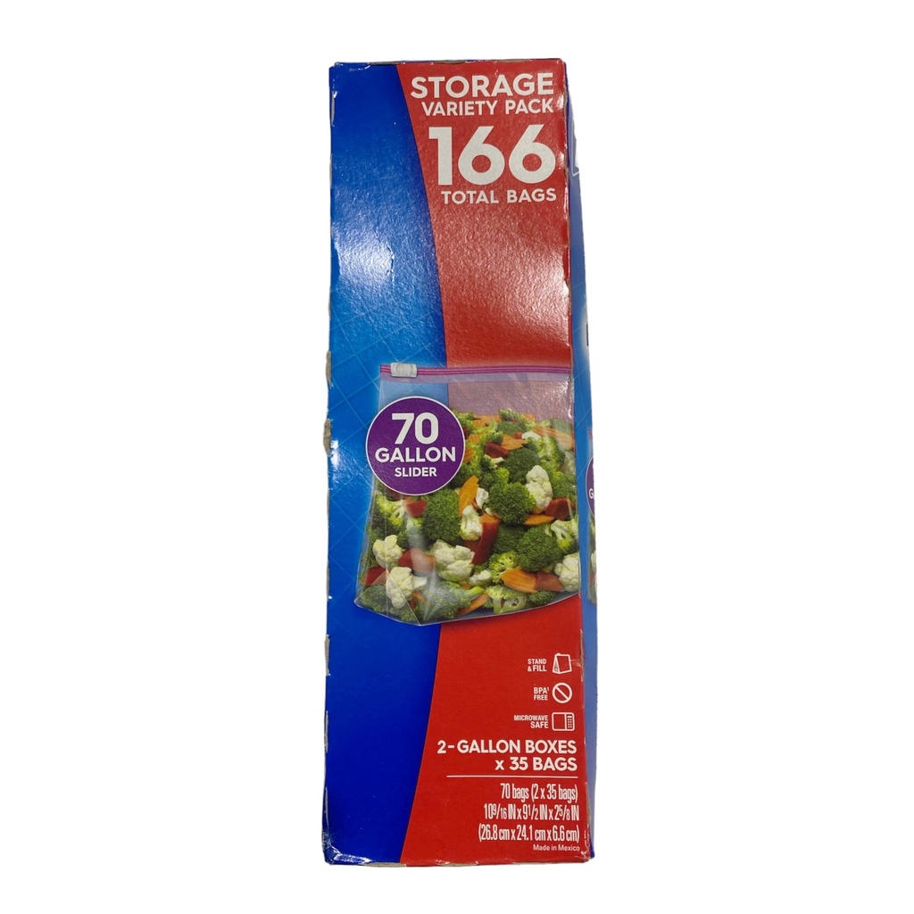 Ziploc Bolsas 26.8cm x 24.1cm / 35 Pack