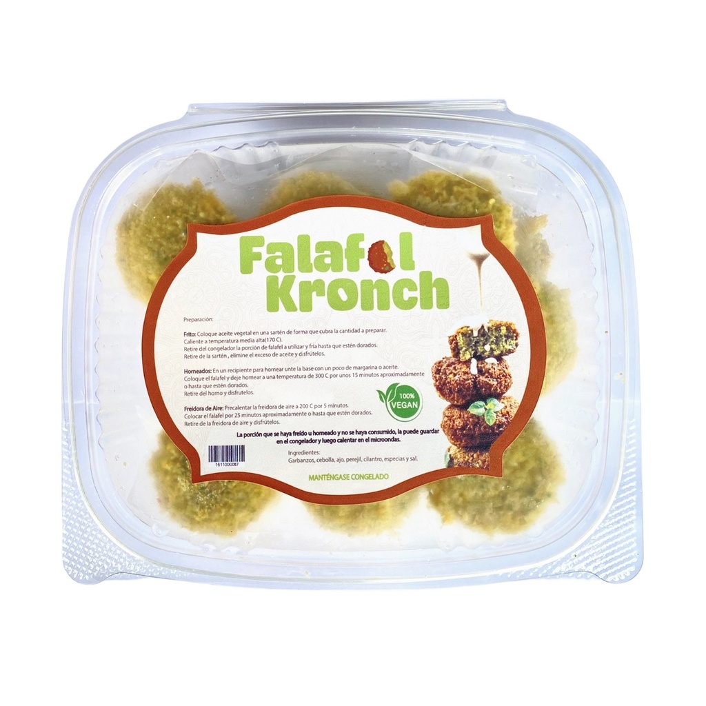 Falafel Congelado Listo Para Freír / Falafel Kronch / 600g / 25 Und