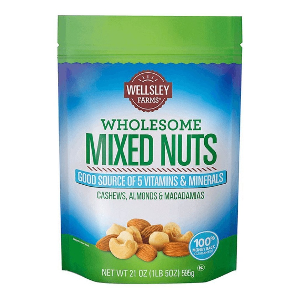 Merey, Almendras Y Macadamias / Wellsley / 595g