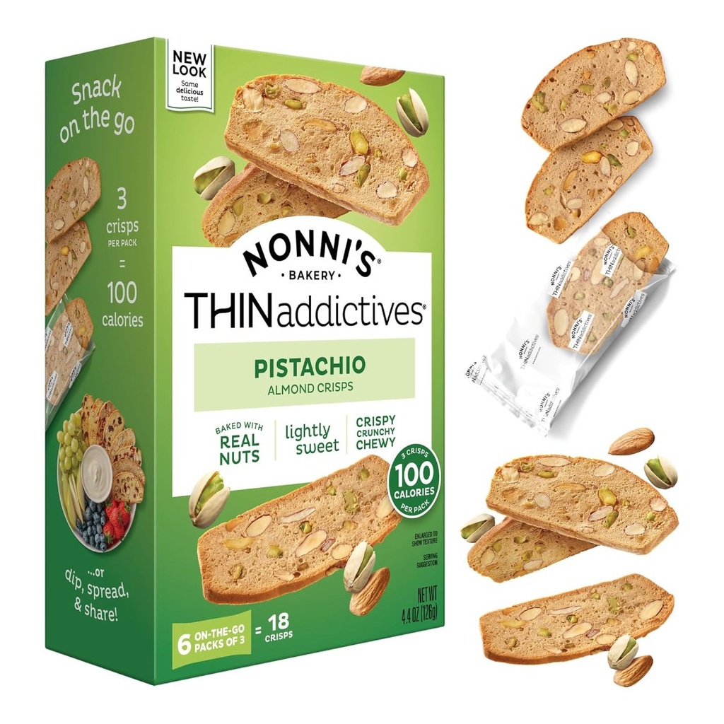 Nonni´S Galletas Con Pistacho Y Crisps De Almendras / 126Gr.