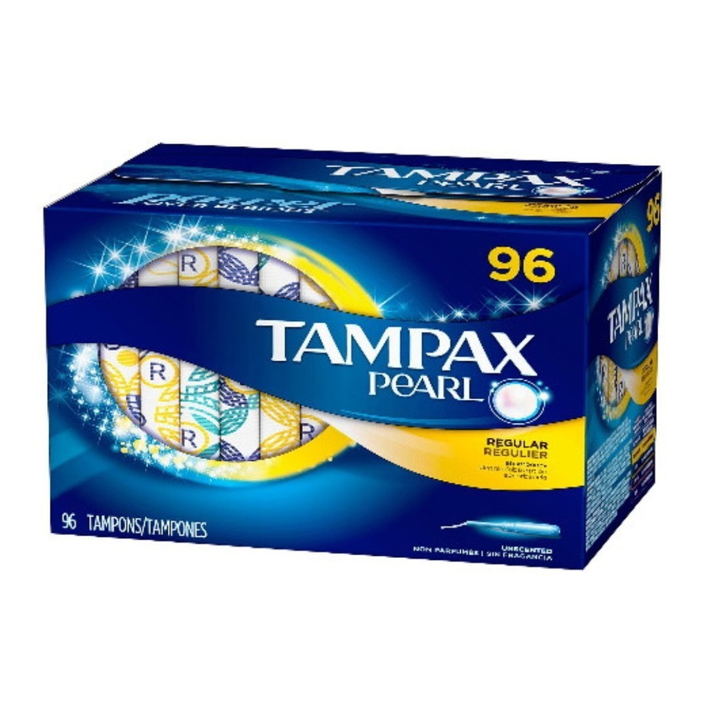 Tampones Tampax Pearl Regular, Sin Perfume / 96 Pack