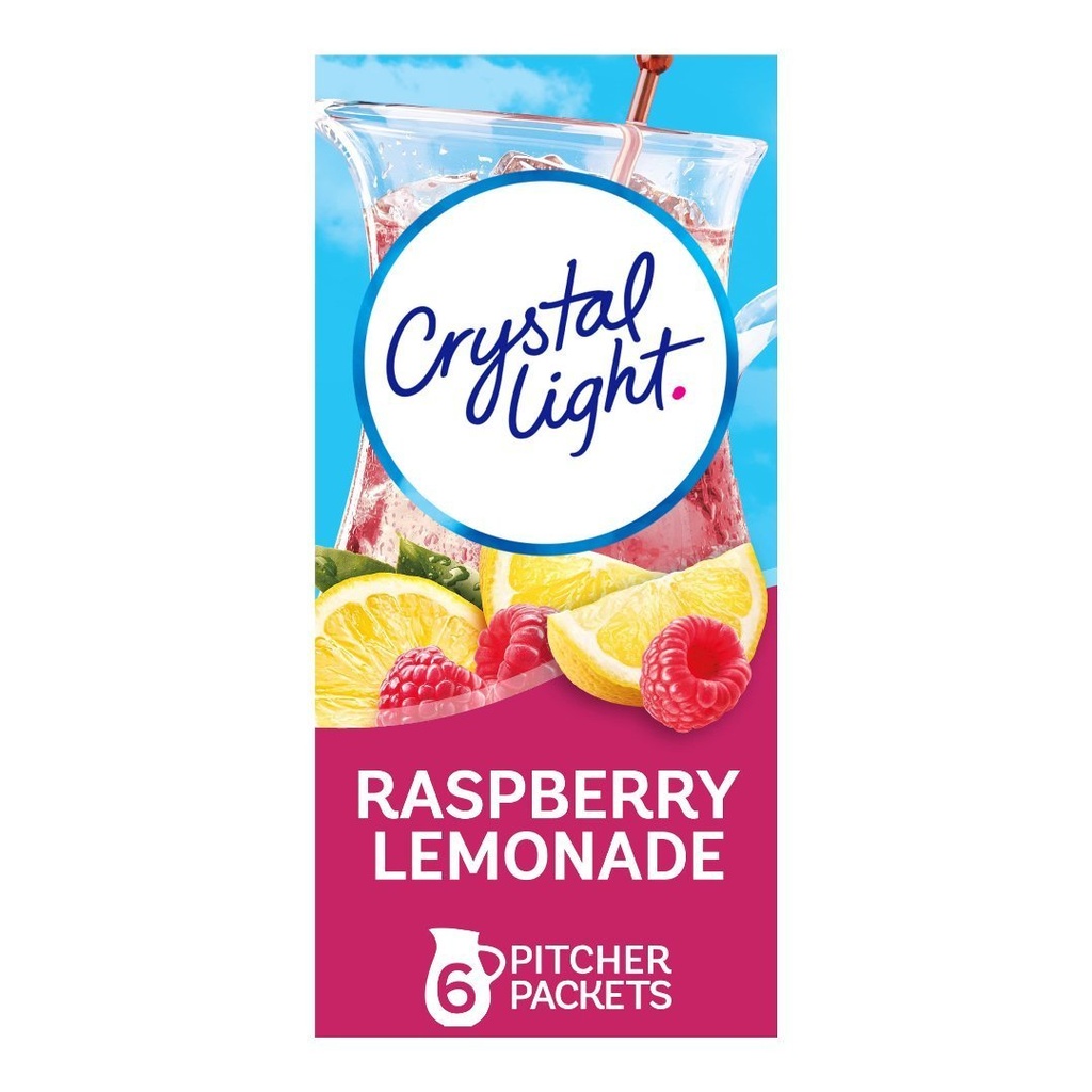 Crystal Light - Té De Frambuesa Limonada / 6 Sobres / 51g