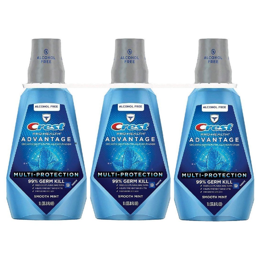 Enjuague Bucal Crest Pro Health Advantage 3 Pack / 1L