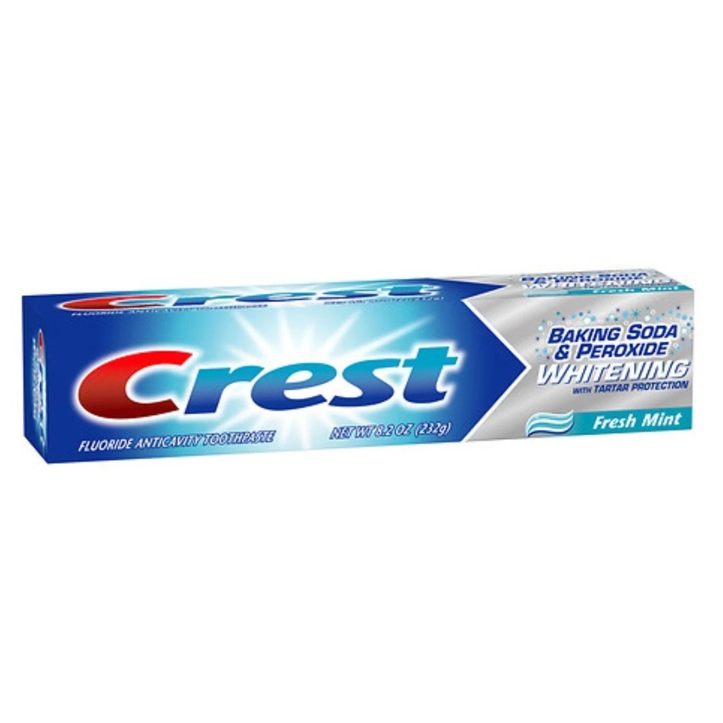 Pasta Dental Crest Plus Whitening Bicarbonato &amp; Peroxide- Fresh Mint / 232g