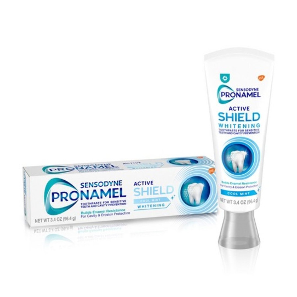Pasta De Dientes Blanqueadora Sensodyne Pronamel Active Shield - Menta Fresca / 96.4g