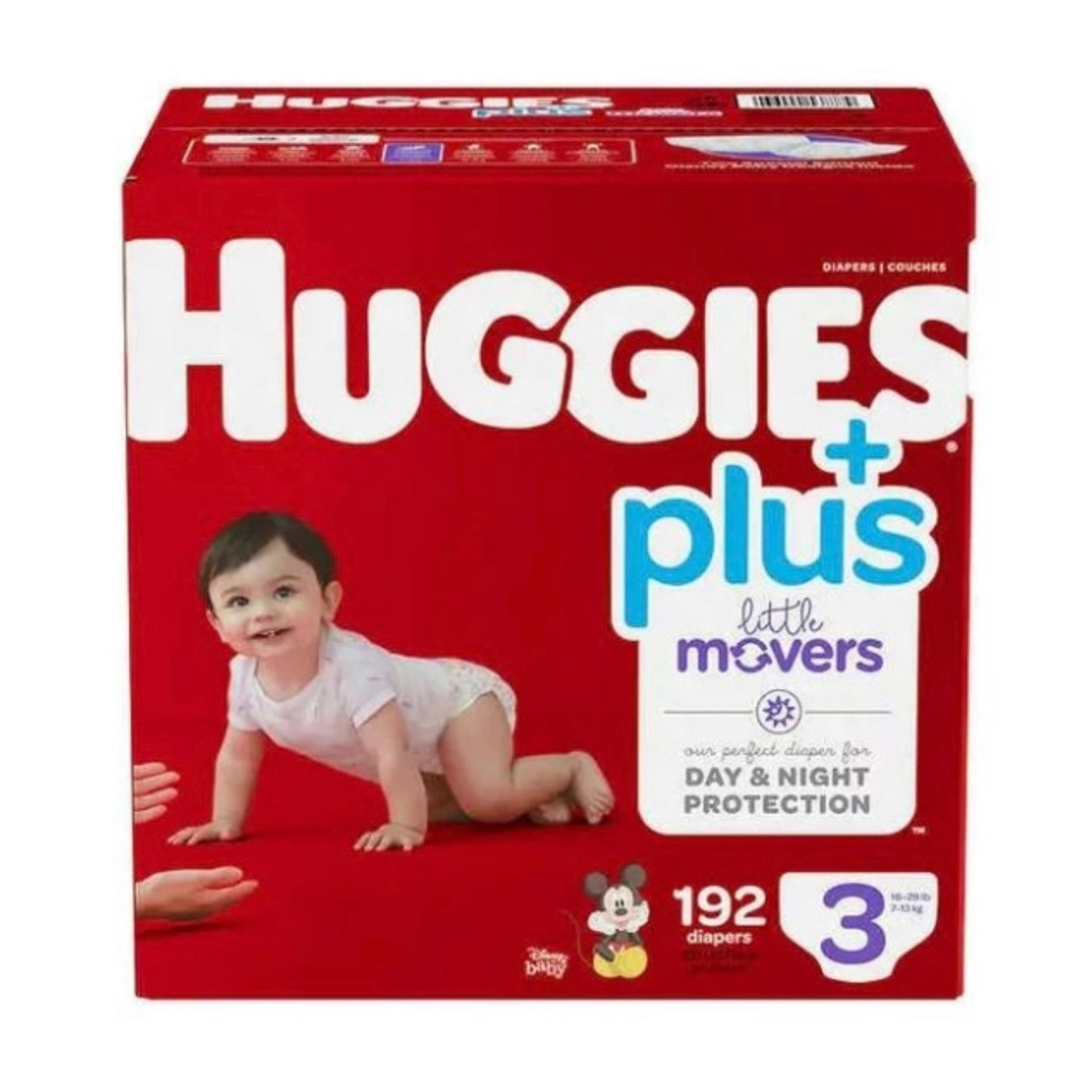 Pañales Huggies Little Movers Talla 3 Plus + / 192 Pack