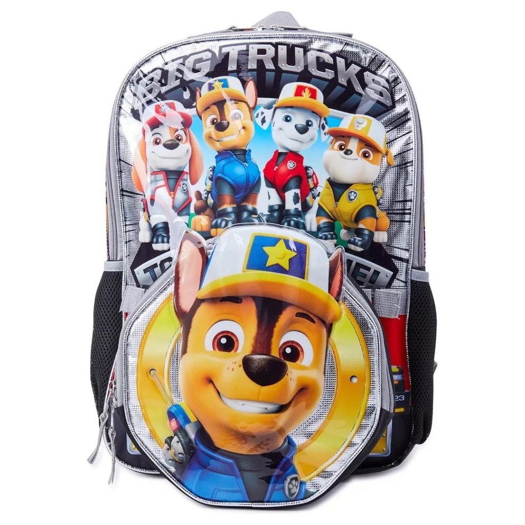 Bolso Escolar De Paw Patrol + Lonchera