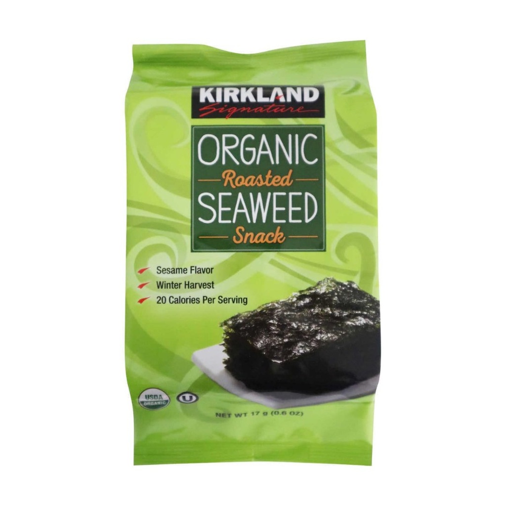 Snacks De Algas Asadas Orgánicas - Kirkland / 17g