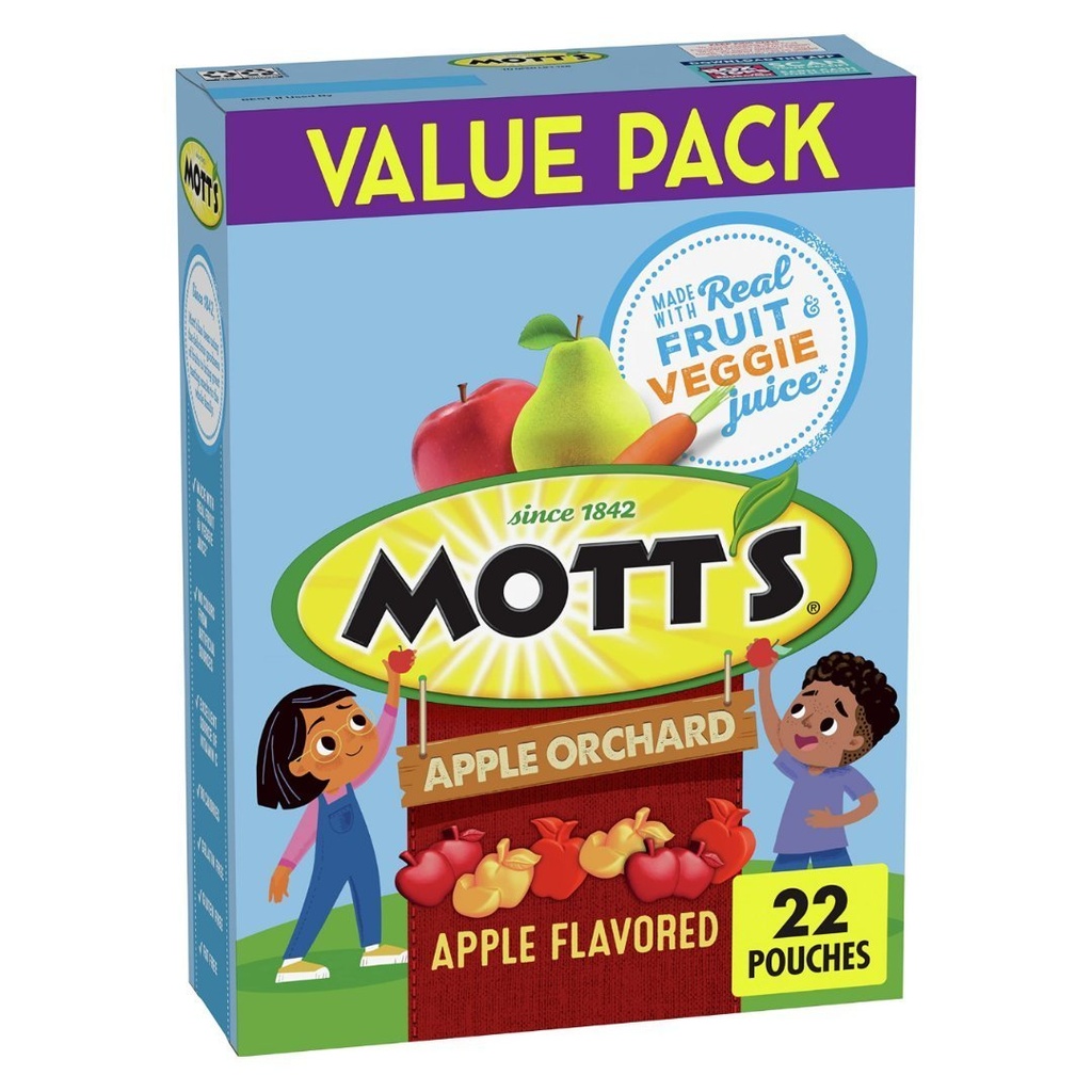 Gomitas Sabores Huerto De Manzanas, Mott’s / 22.6g / 22 Pack