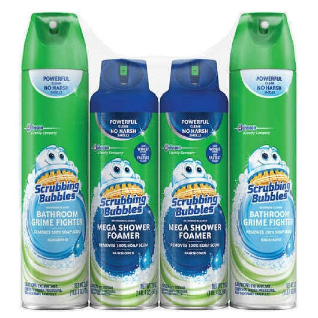 Limpiador Espumoso Para Baños Scrubbing Bubbles, 4 Pack Variados
