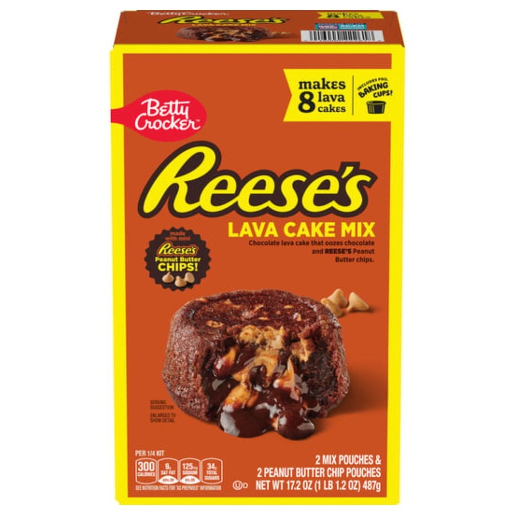 Mezcla De Volcán De Chocolate Reese´s / Betty Crocker / 2 Pack / 487g