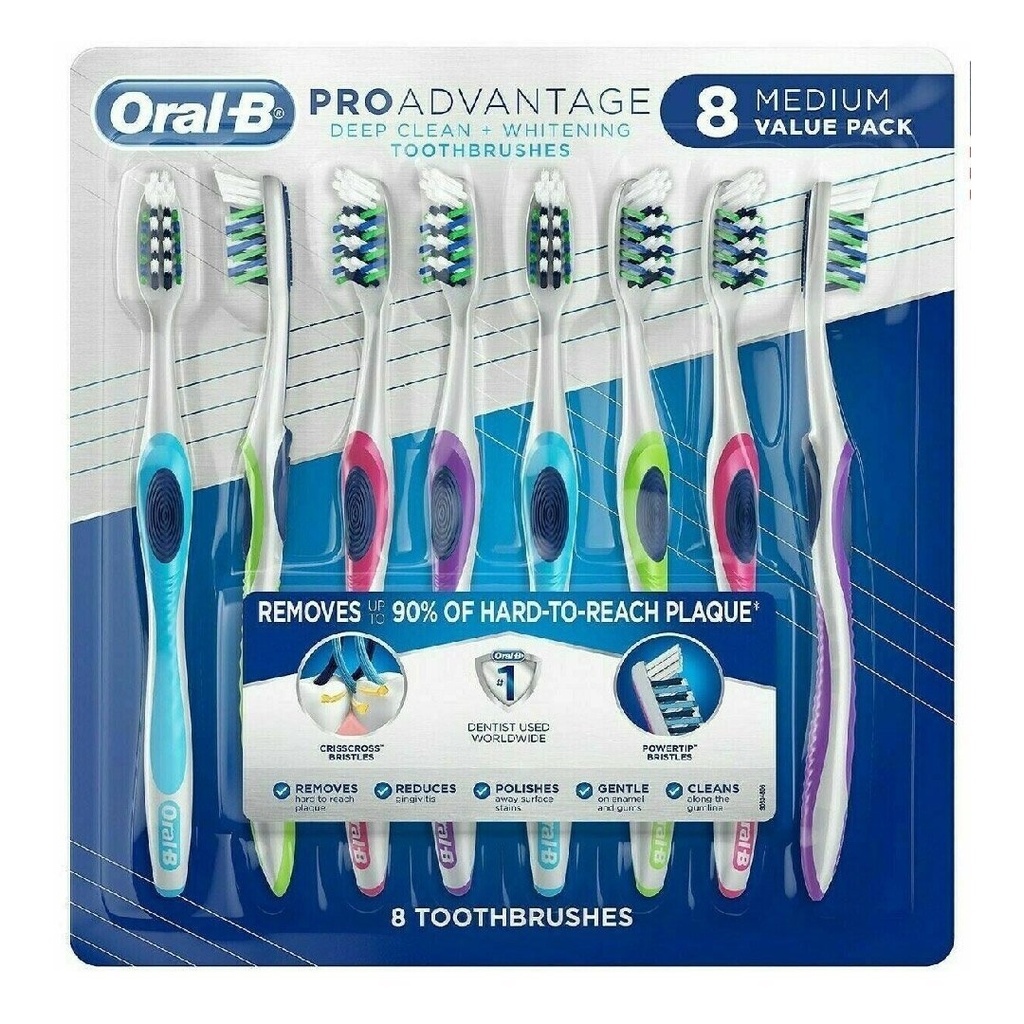 Cepillo De Dientes Oral-B Pro Advantage, 8 Pack