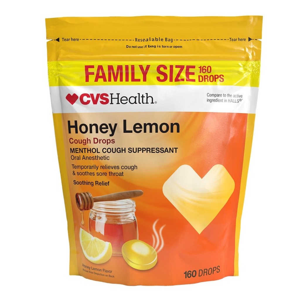 Caramelos De Limón Y Miel / Cvs Health / 160 Und