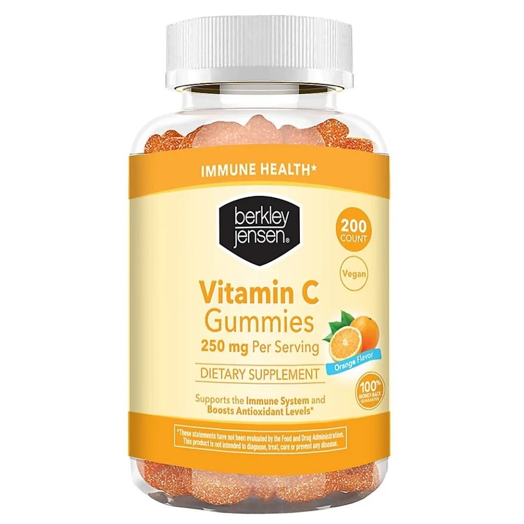 Vitamina C En Gomitas Sabor a Naranja 250mg / Berkley Jensen / 200 Gomitas
