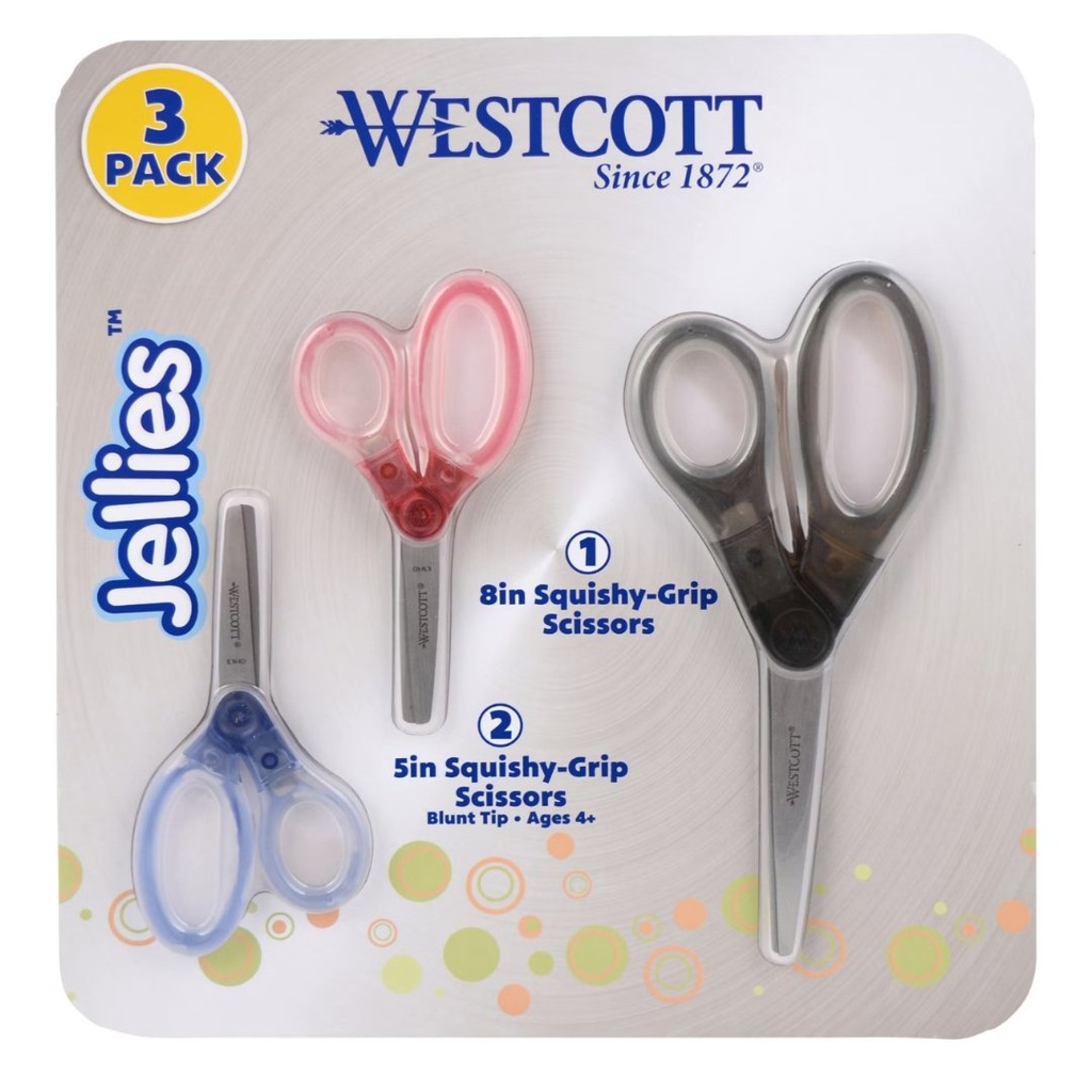 Set De Tijeras Para Niños Westcott / 1 De 8" / 2 De 5"