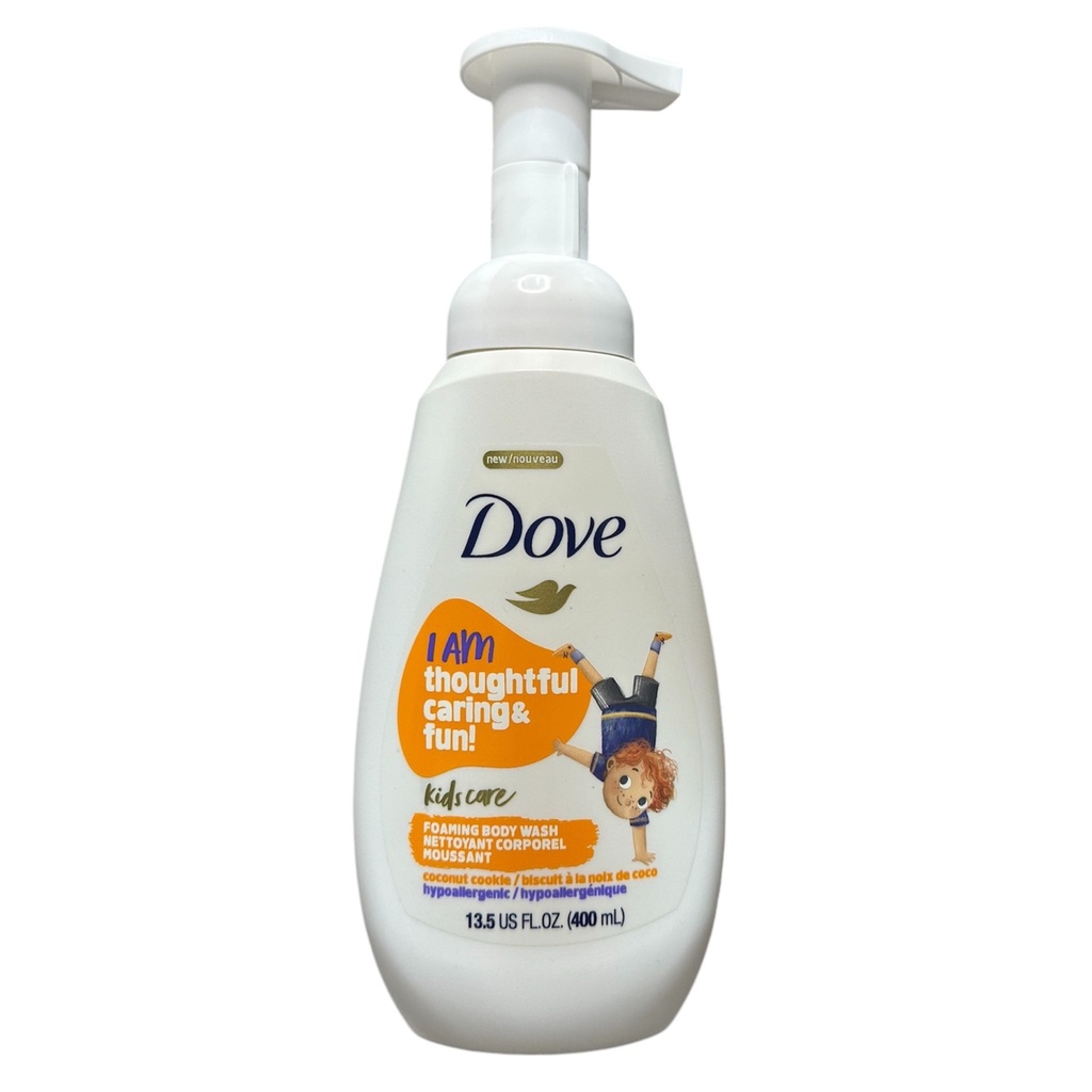 Body Wash Espumoso Para Niños, Dove Kids Care - Coconut Cookie / 400mL