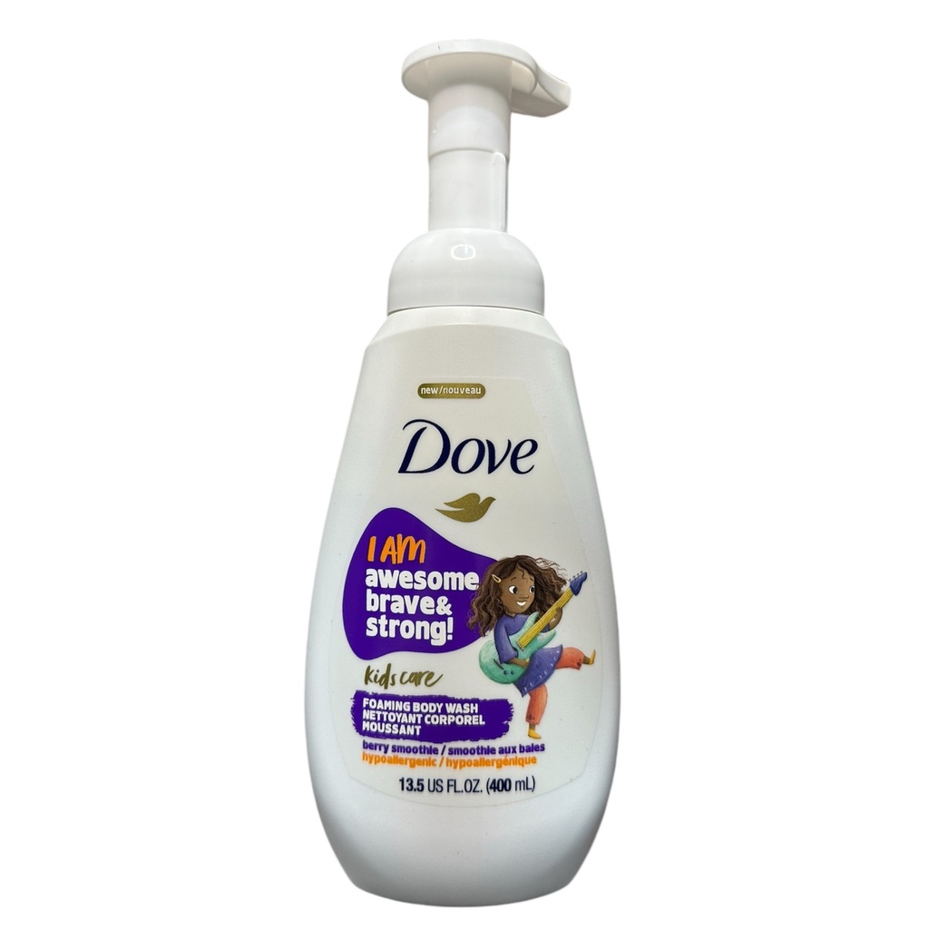 Body Wash Espumoso Para Niños, Dove Kids Care - Berry Smoothie / 400mL