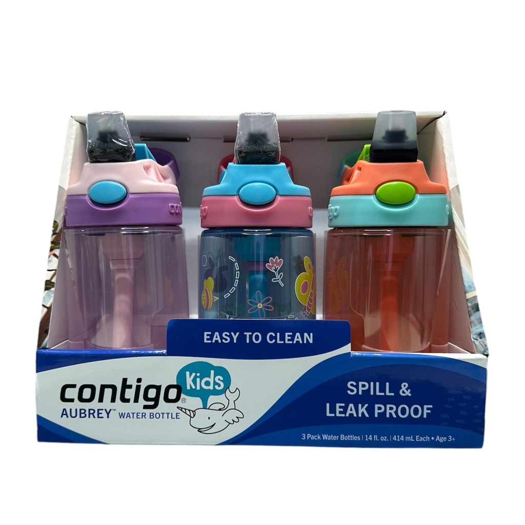 Termos Contigo Kids Aubrey - 3 Pack - Set De Niña / 414 ml