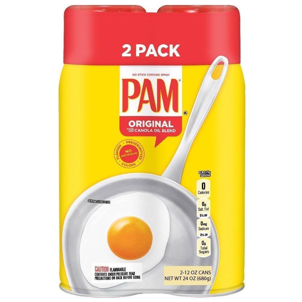 Spray de Aceite de Canola Pam, 2 Pack / 680g