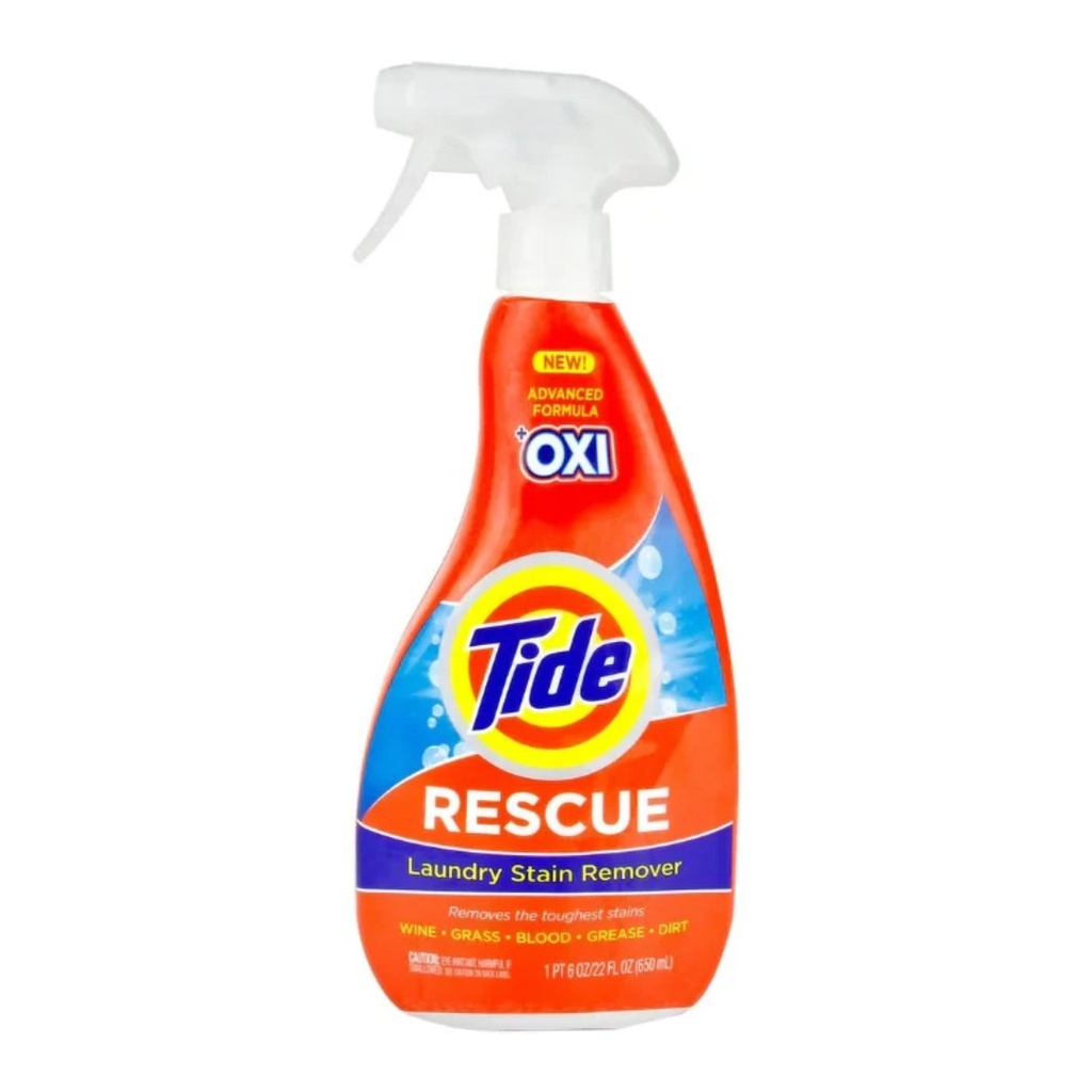 Tide Rescue Spray Removedor de Manchas para Ropa / 650 mL