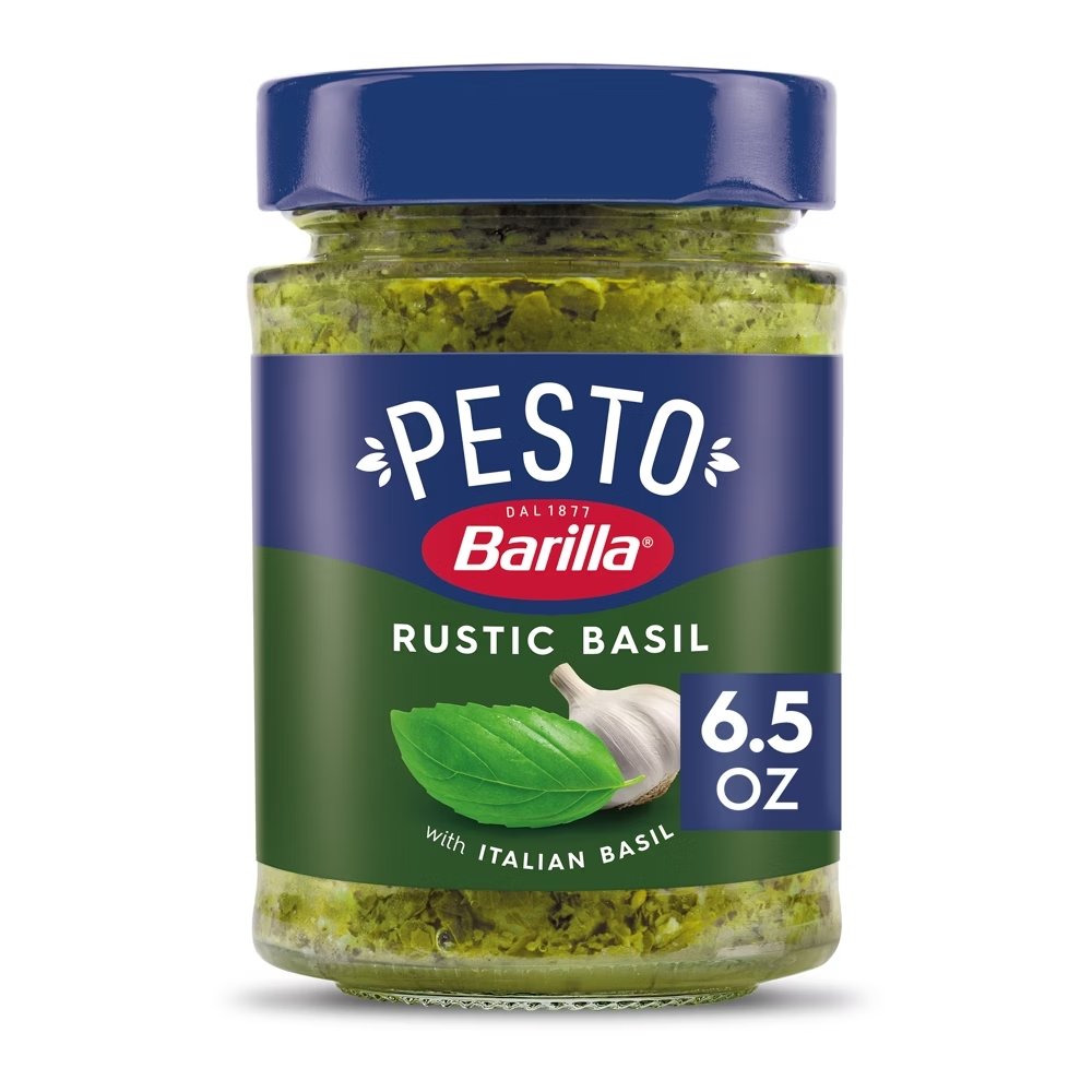 Salsa De Pesto Rústica Con Albahaca / Barilla / 185g